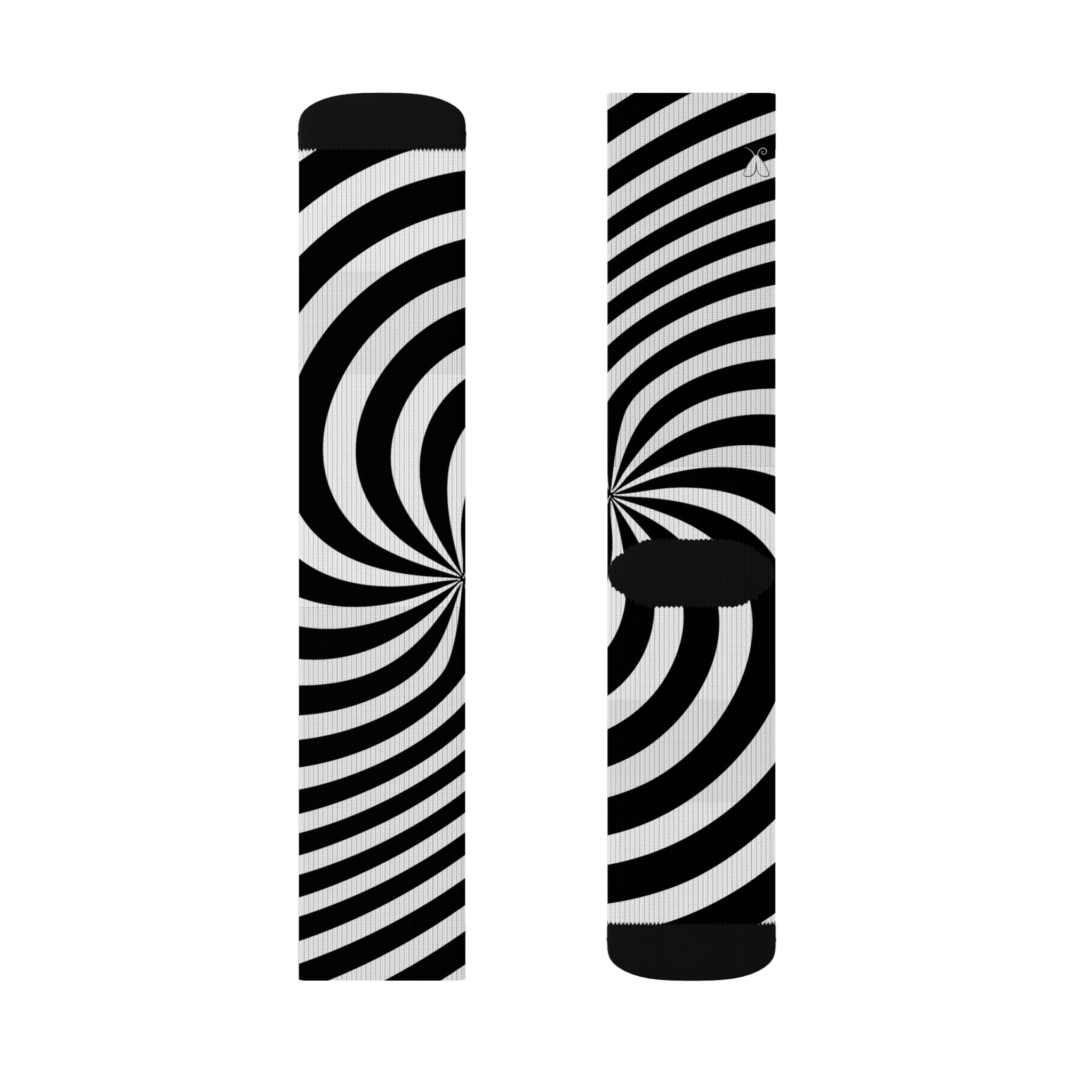 Signal: Direktive-Socken – Op-Art-Sublimationssocken, Psychedelic-Funky-Socken, Strümpfe mit optischer Täuschung, Socken mit Retro-Print, Schuhe mit geometrischem Muster