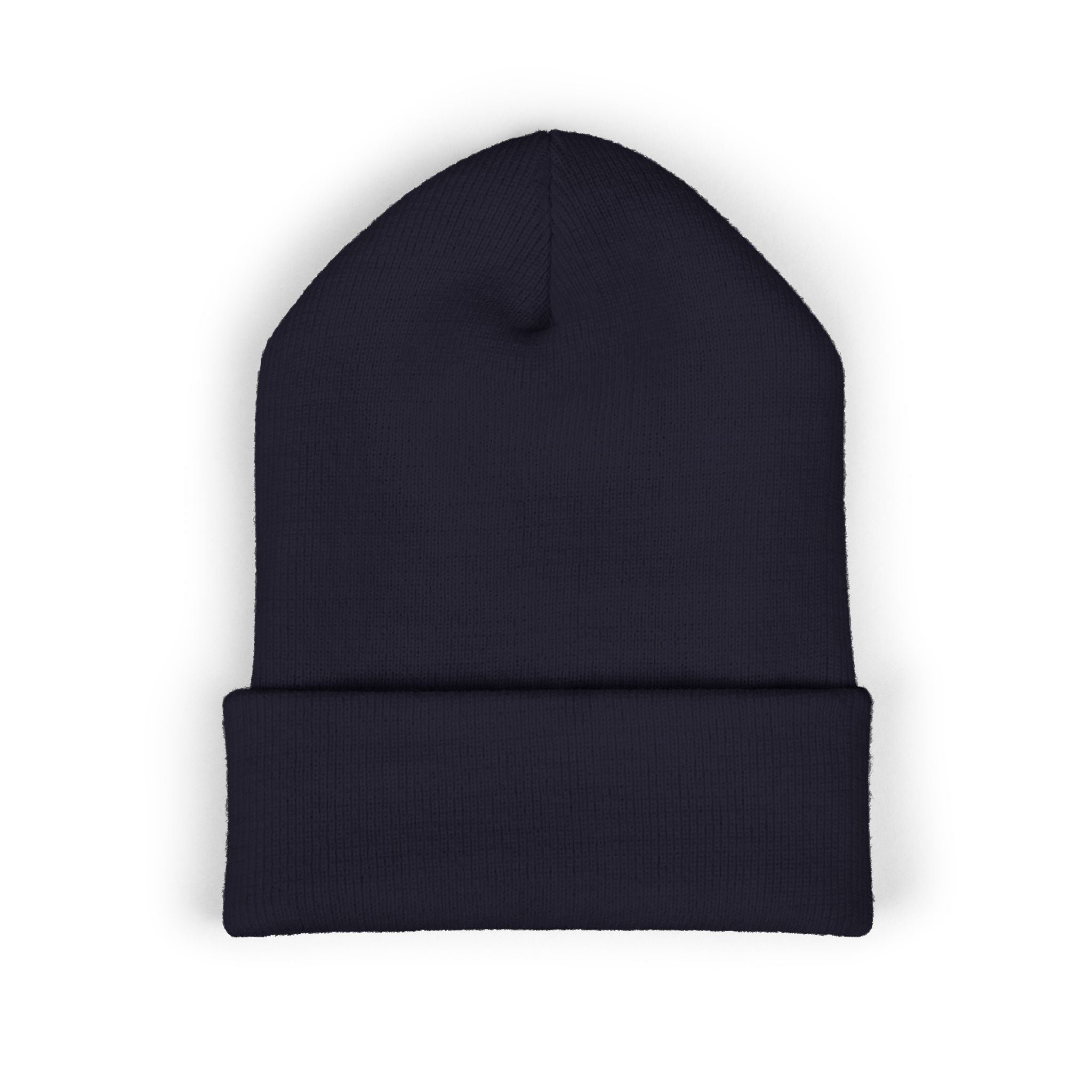 Embroidered Skull Cap Featuring Sockre Bleu Beau Cuffed Beanie