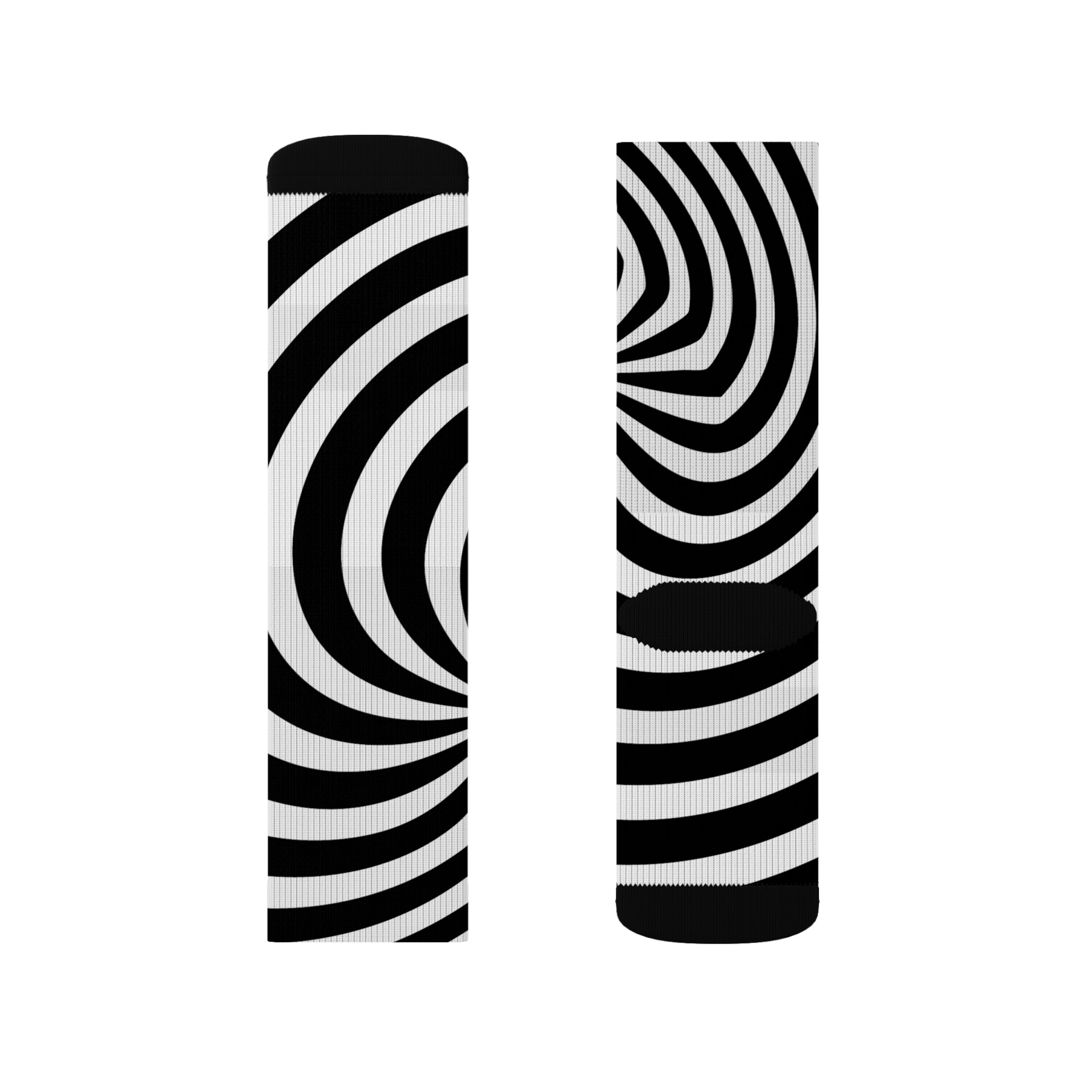 Signal: Direktive-Socken – Op-Art-Sublimationssocken, Psychedelic-Funky-Socken, Strümpfe mit optischer Täuschung, Socken mit Retro-Print, Schuhe mit geometrischem Muster