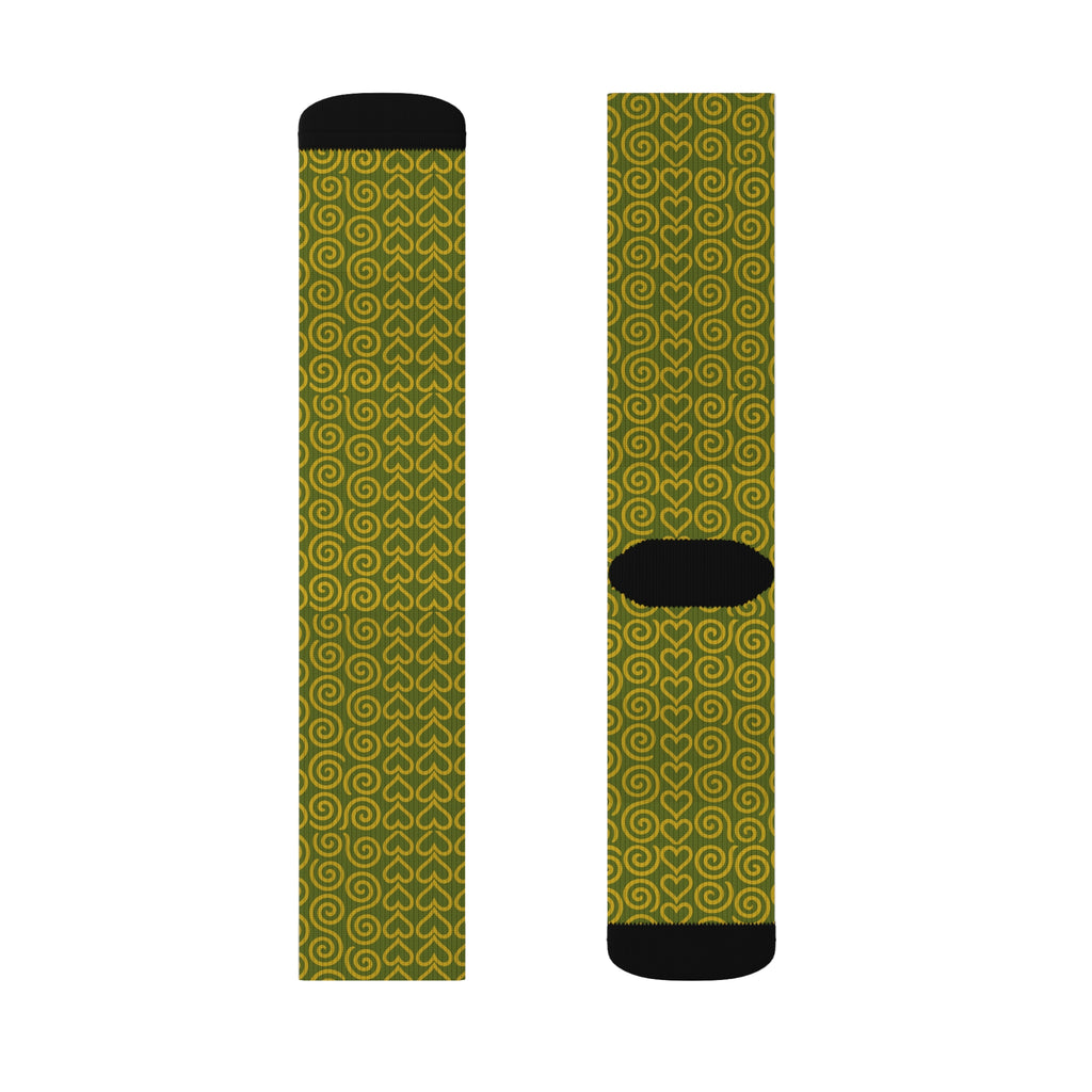 Signal Lock: Resonance Socks, Unique Sublimation Footwear, Vibrant Printed Sock Pair, vintage, Trendy Geometric Design, Gift for Men and Women, Fashionistas