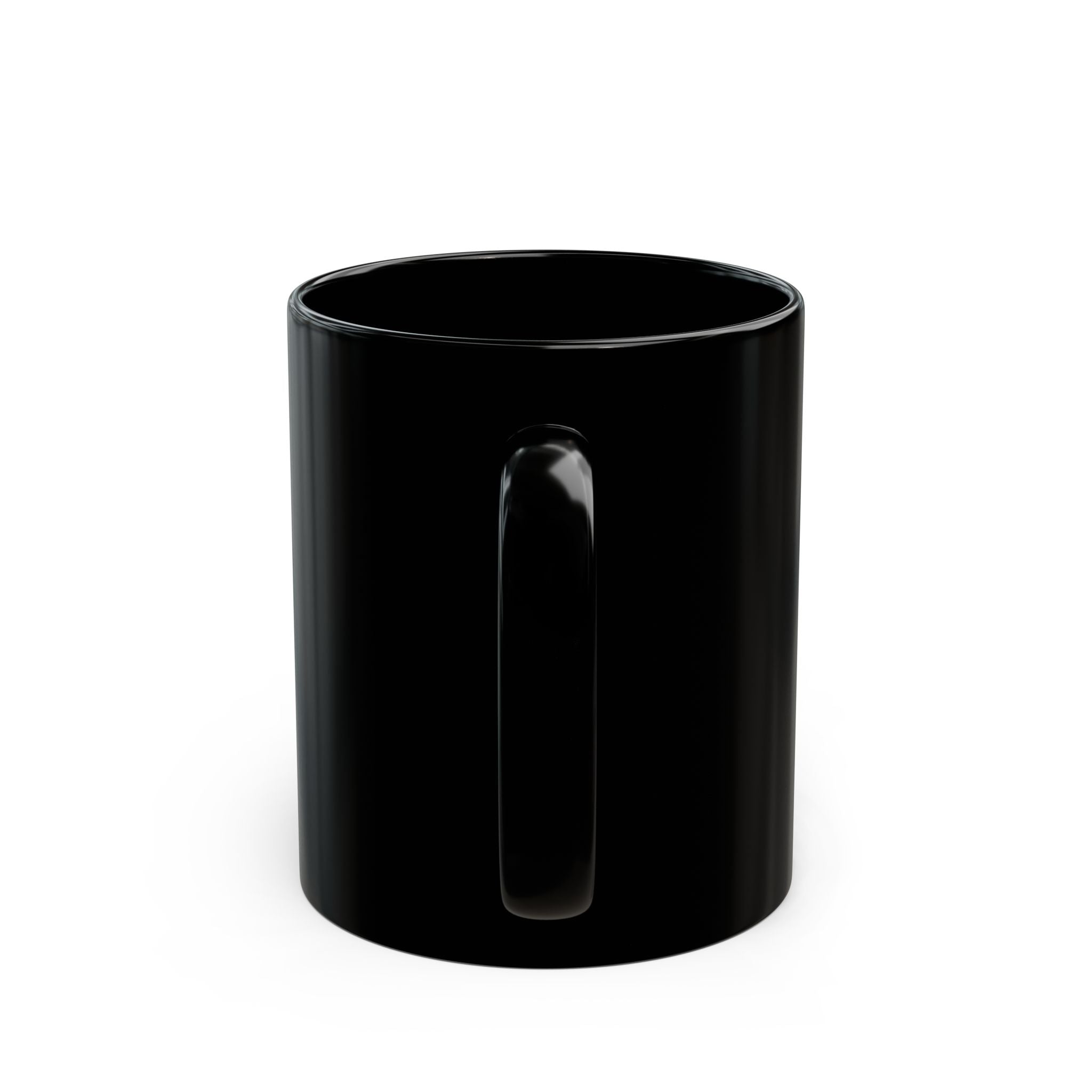 You Should Smile More Black Mug — Bold Retro Typography Coffee Cup