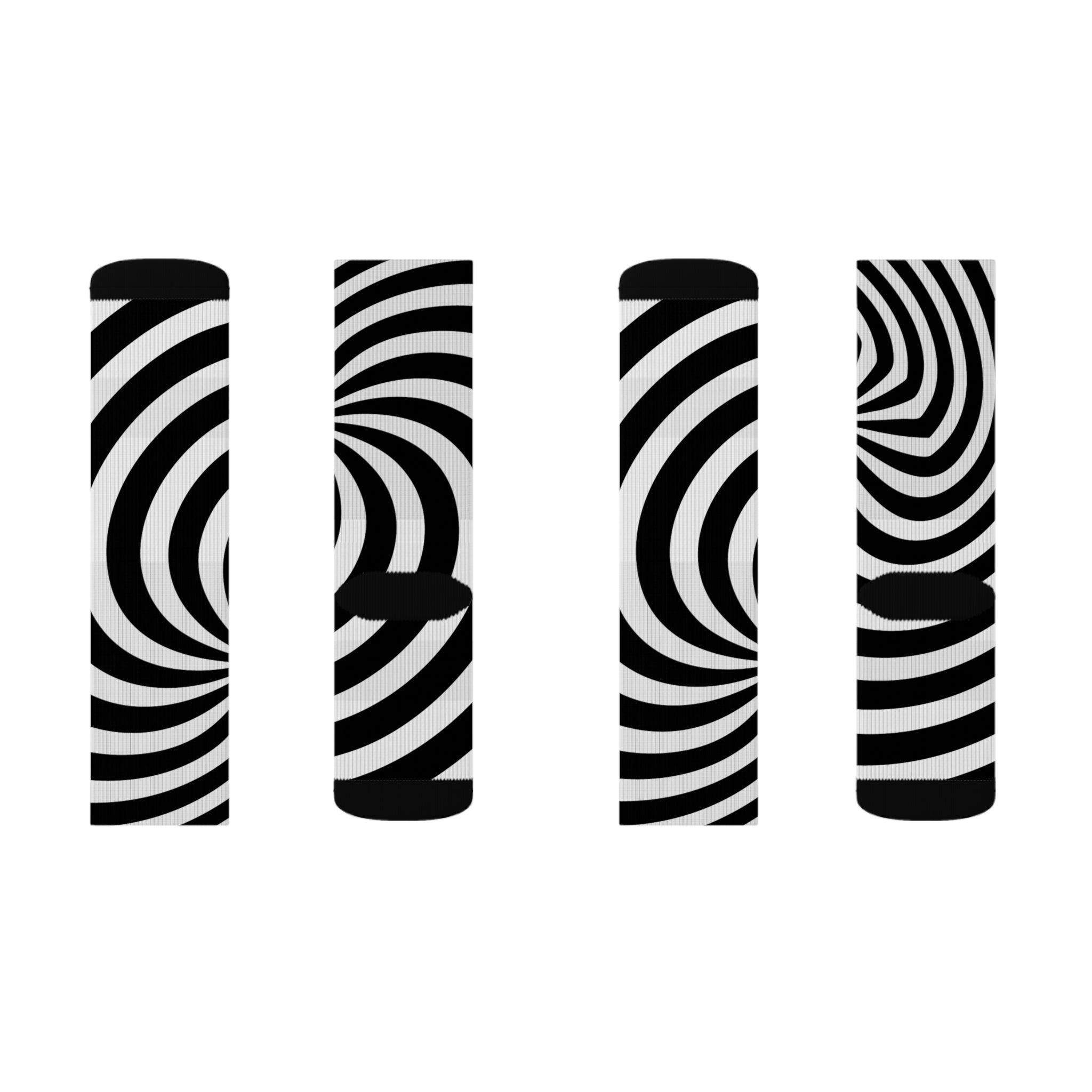 Signal: Direktive-Socken – Op-Art-Sublimationssocken, Psychedelic-Funky-Socken, Strümpfe mit optischer Täuschung, Socken mit Retro-Print, Schuhe mit geometrischem Muster