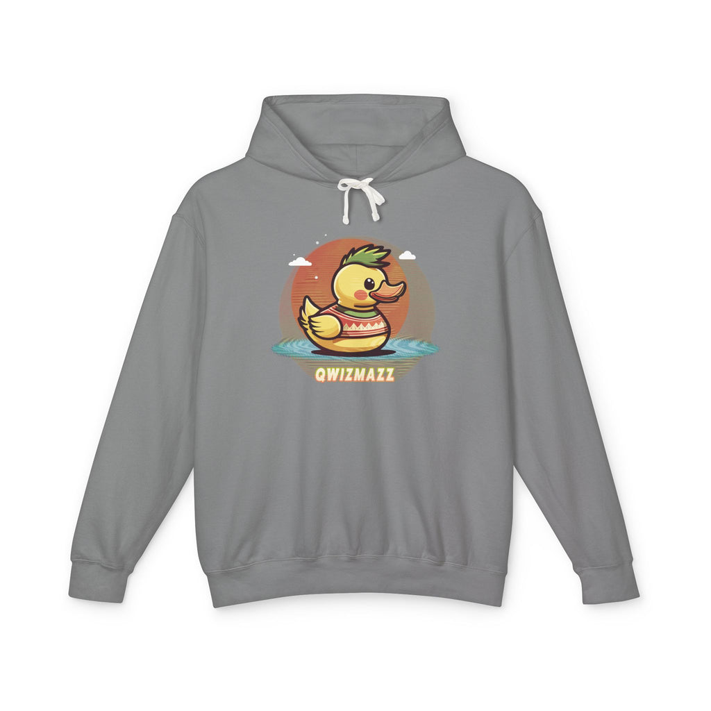 Quimbly the Duck Swim Team Hoodie — Cute Retro Duck Lifeguard Pullover