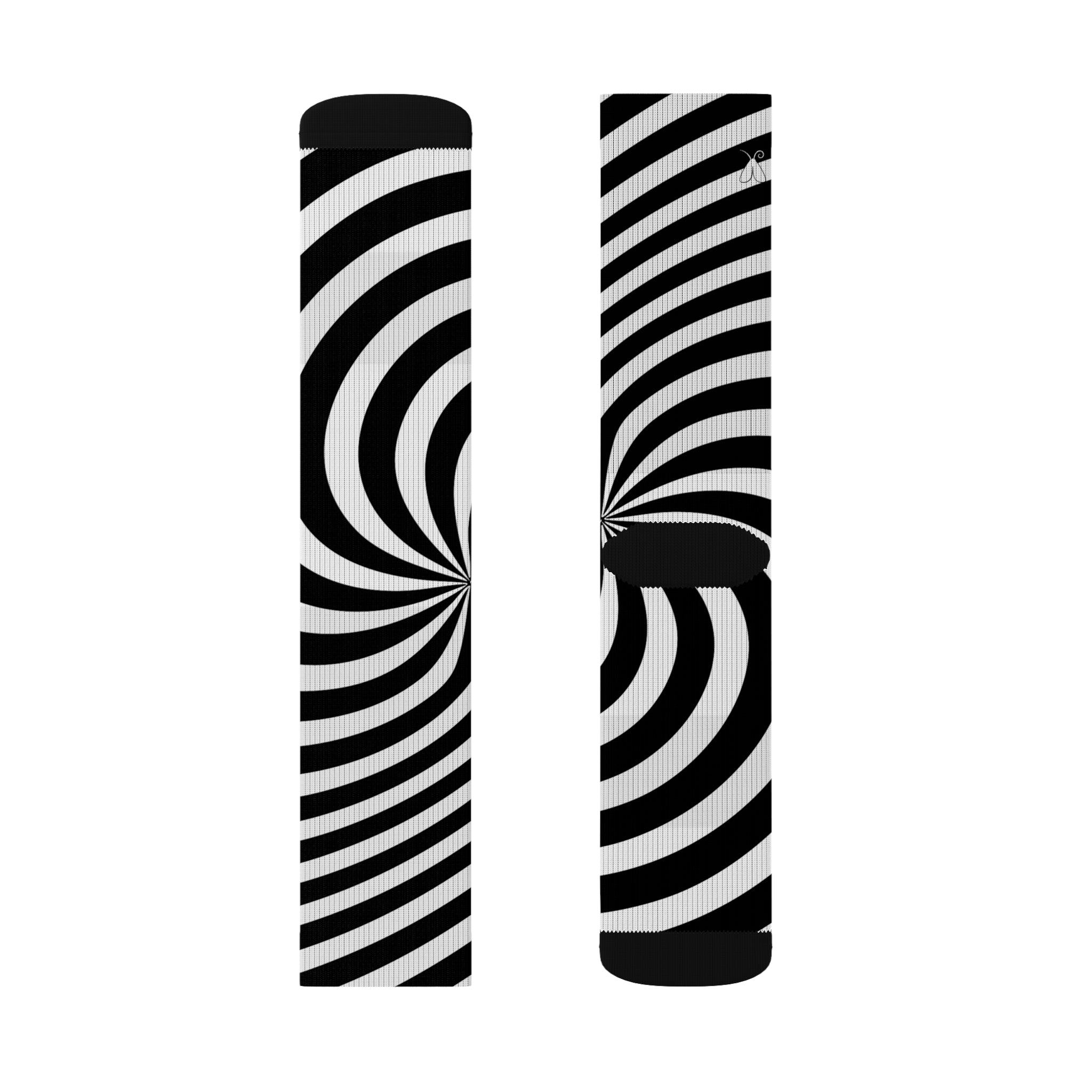 Signal: Direktive-Socken – Op-Art-Sublimationssocken, Psychedelic-Funky-Socken, Strümpfe mit optischer Täuschung, Socken mit Retro-Print, Schuhe mit geometrischem Muster