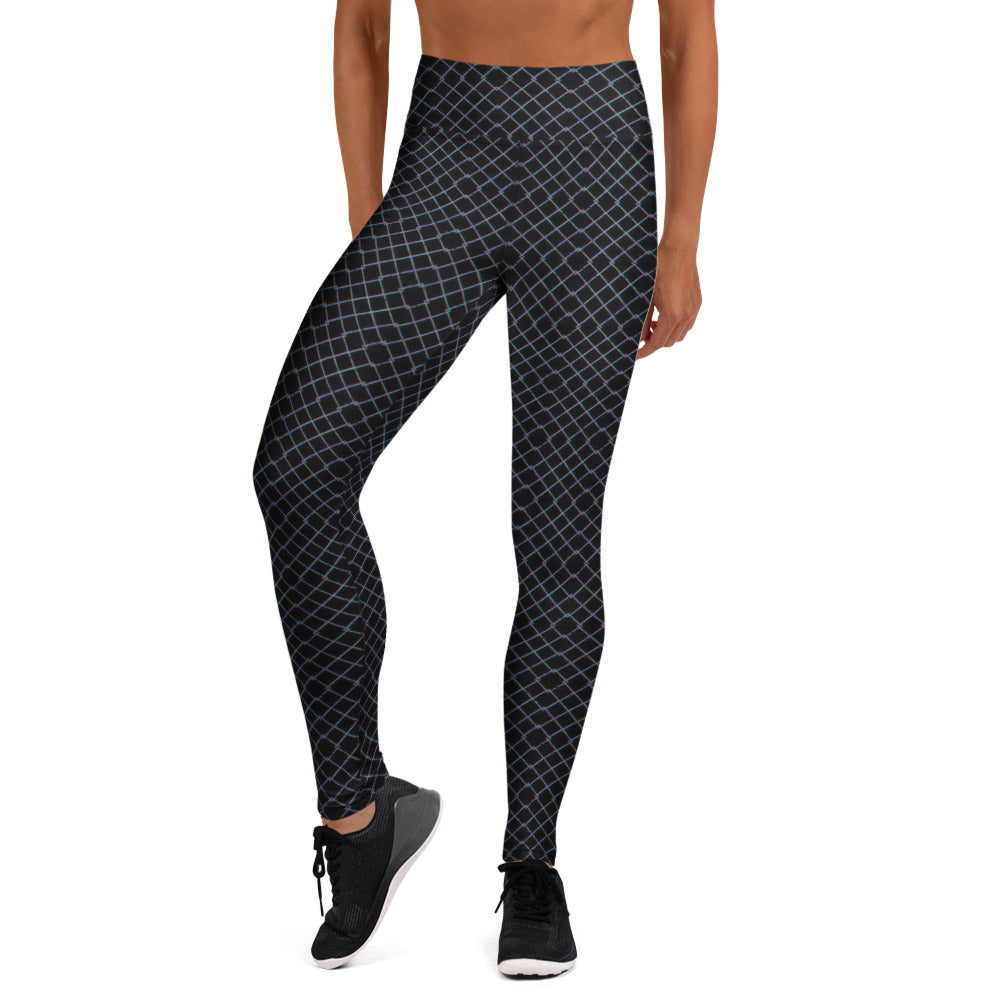 Fischnetz Glitch Yoga Leggings