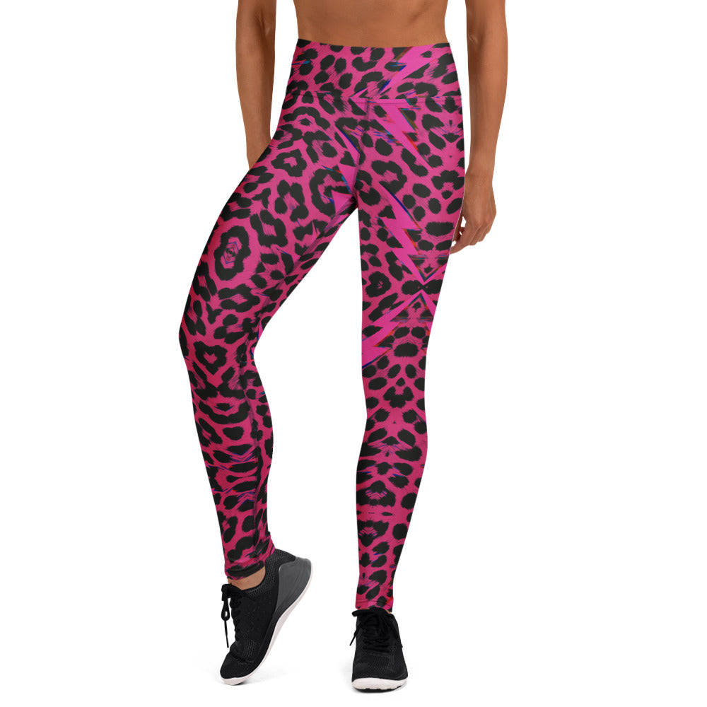 Pucé Prowl: Glitch-Leoparden-Leggings