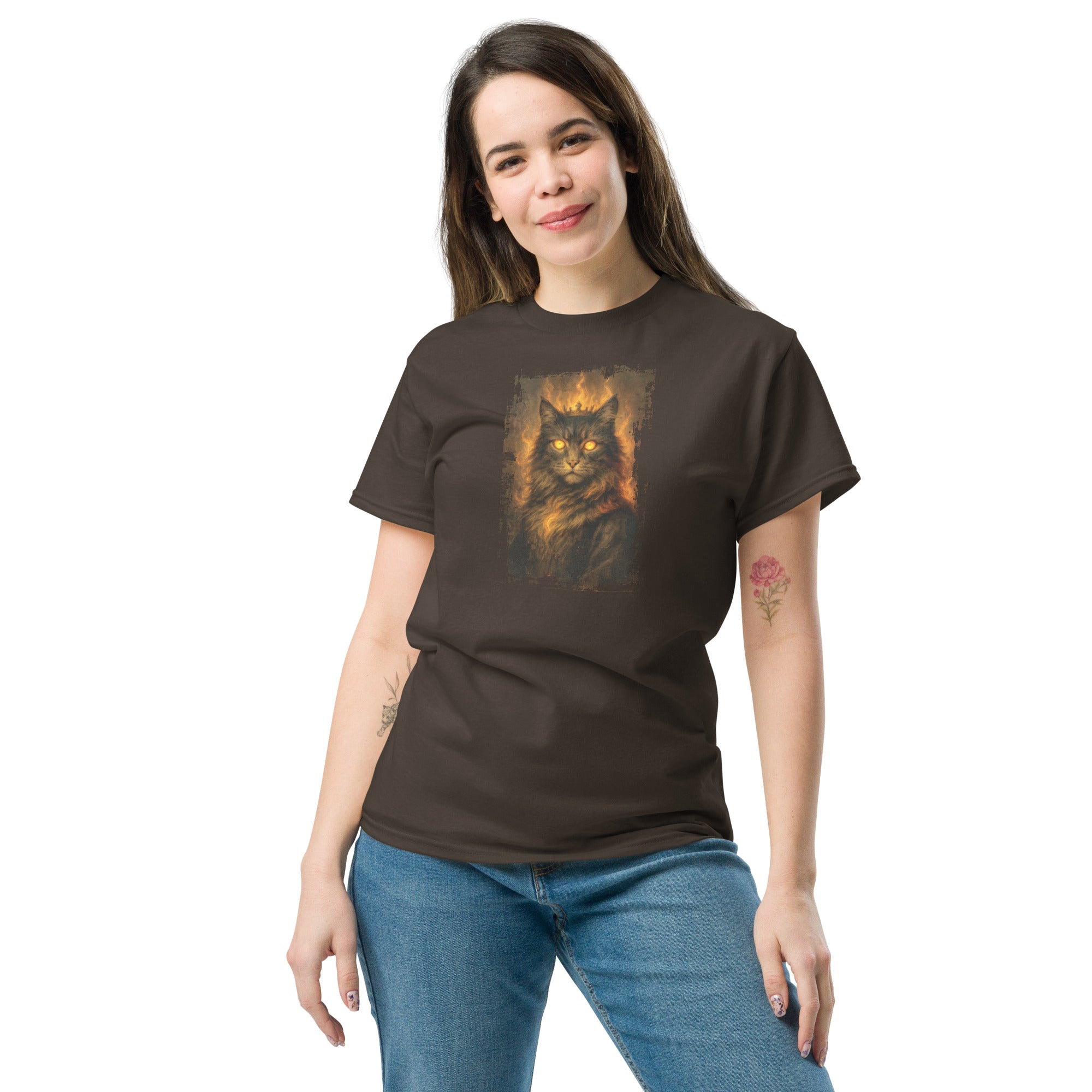 The Fiya Familiar – Glowing Cat Spirit Tee Unisex classic tee