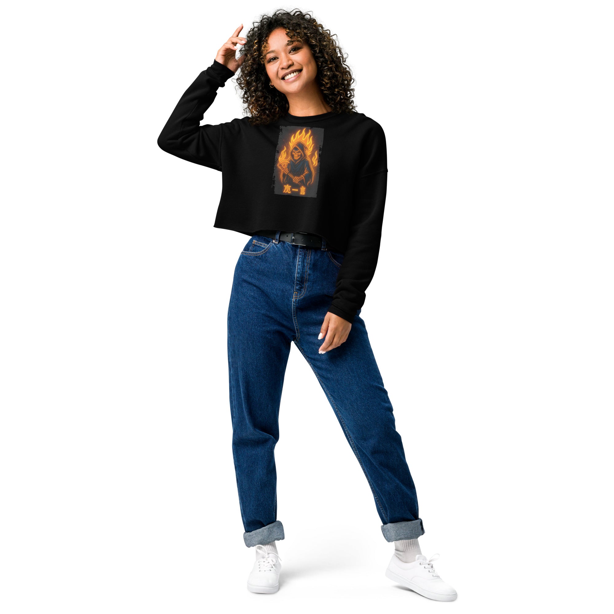 Stern Warning – Cropped Fleece Sweatshirt